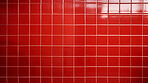 Red ceramic tile wall or floor background. Design wallpaper copyspace