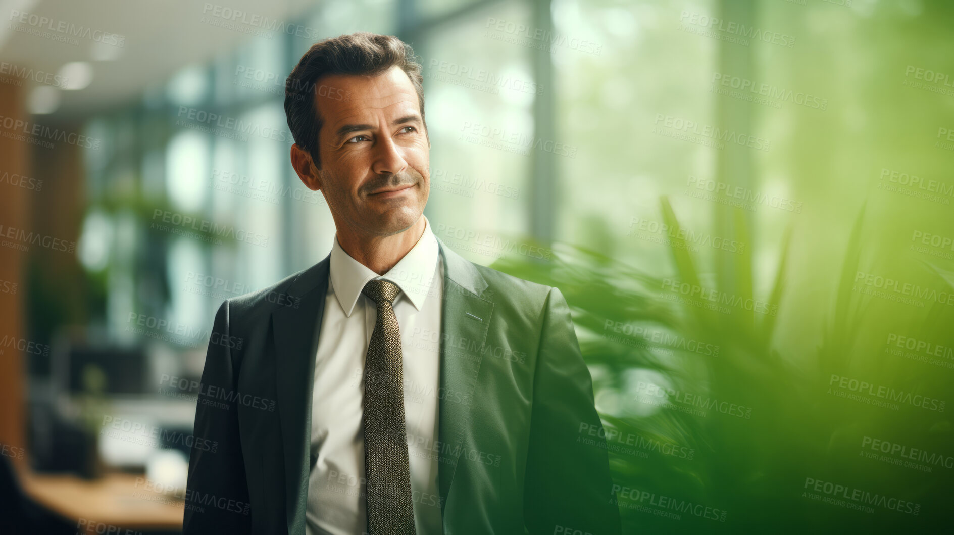 Buy stock photo Portrait of businessman, ceo, manager or designer for sustainable architecture