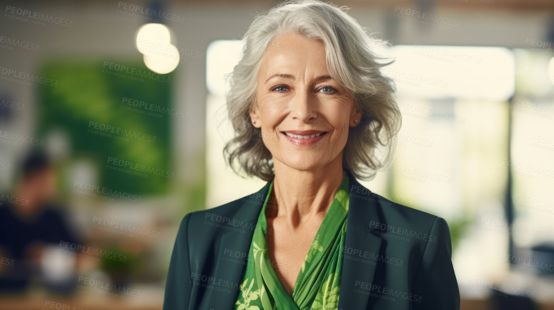 Buy stock photo Portrait of business woman, ceo, manager or designer for sustainable architecture