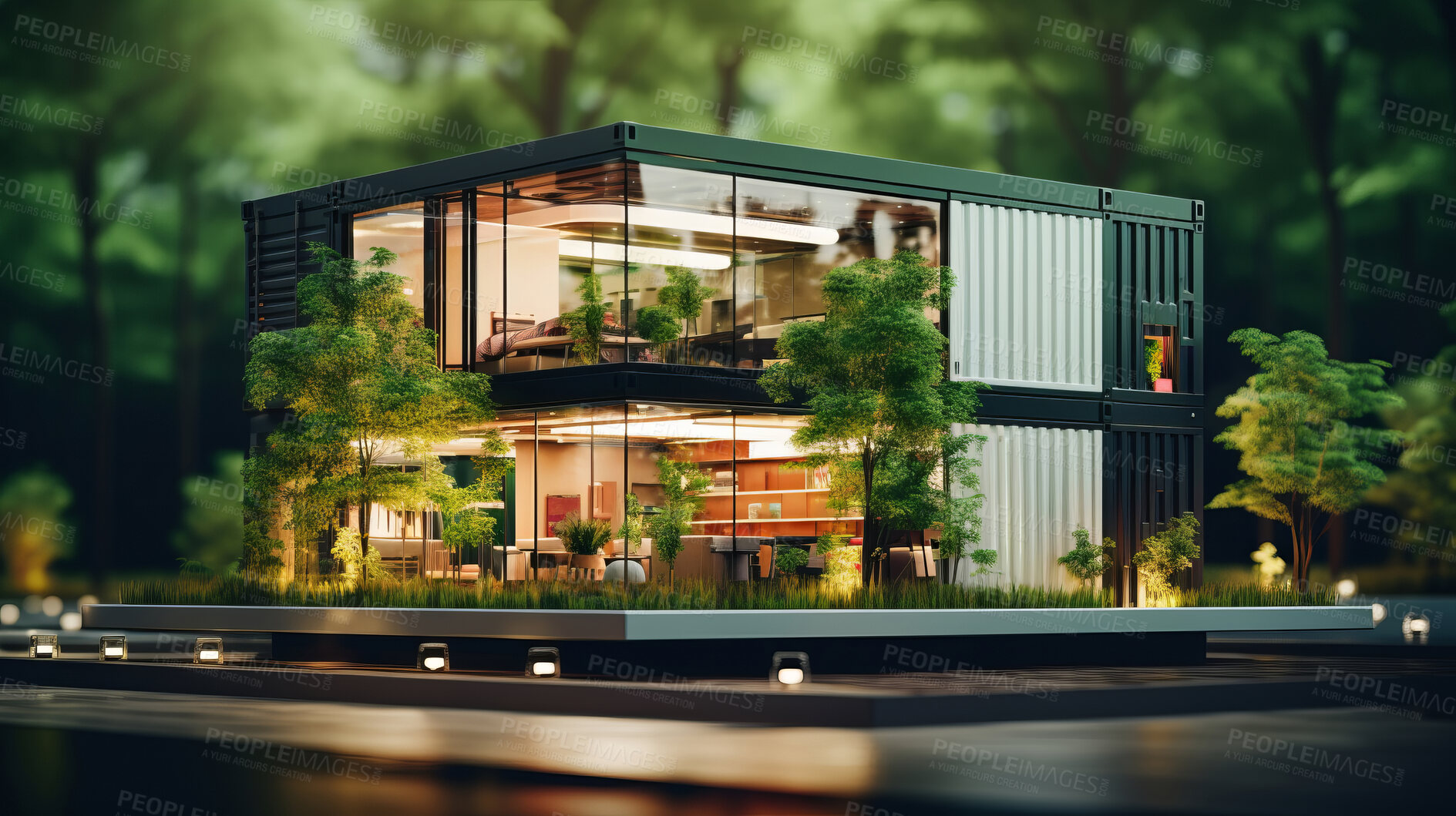 Buy stock photo Sustainability and recycle concept for container box  office, house, or vacation