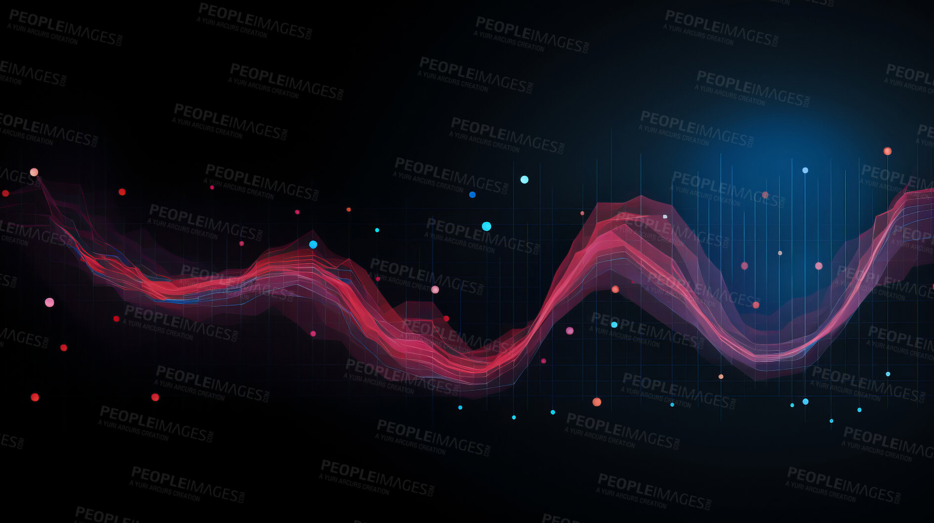 Buy stock photo Statistical information and futuristic financial trading chart. Information graph