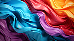 Colorful vibrant, flowing 3d illustration. Abstract background concept.