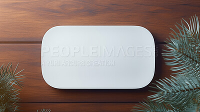 Buy stock photo A white empty board n table. Copy space concept.