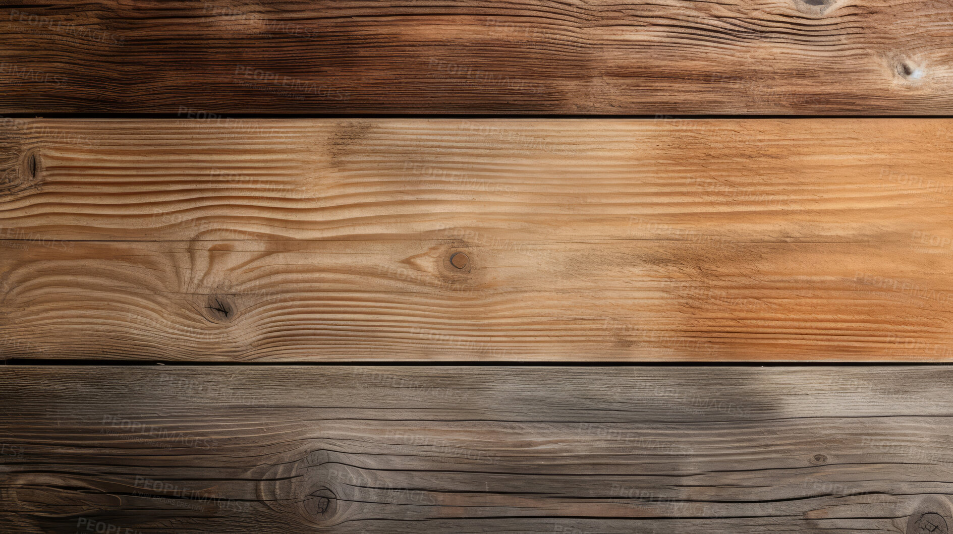 Buy stock photo Multi shades of brown wood table, wall or floor background, wooden texture. Copy space.