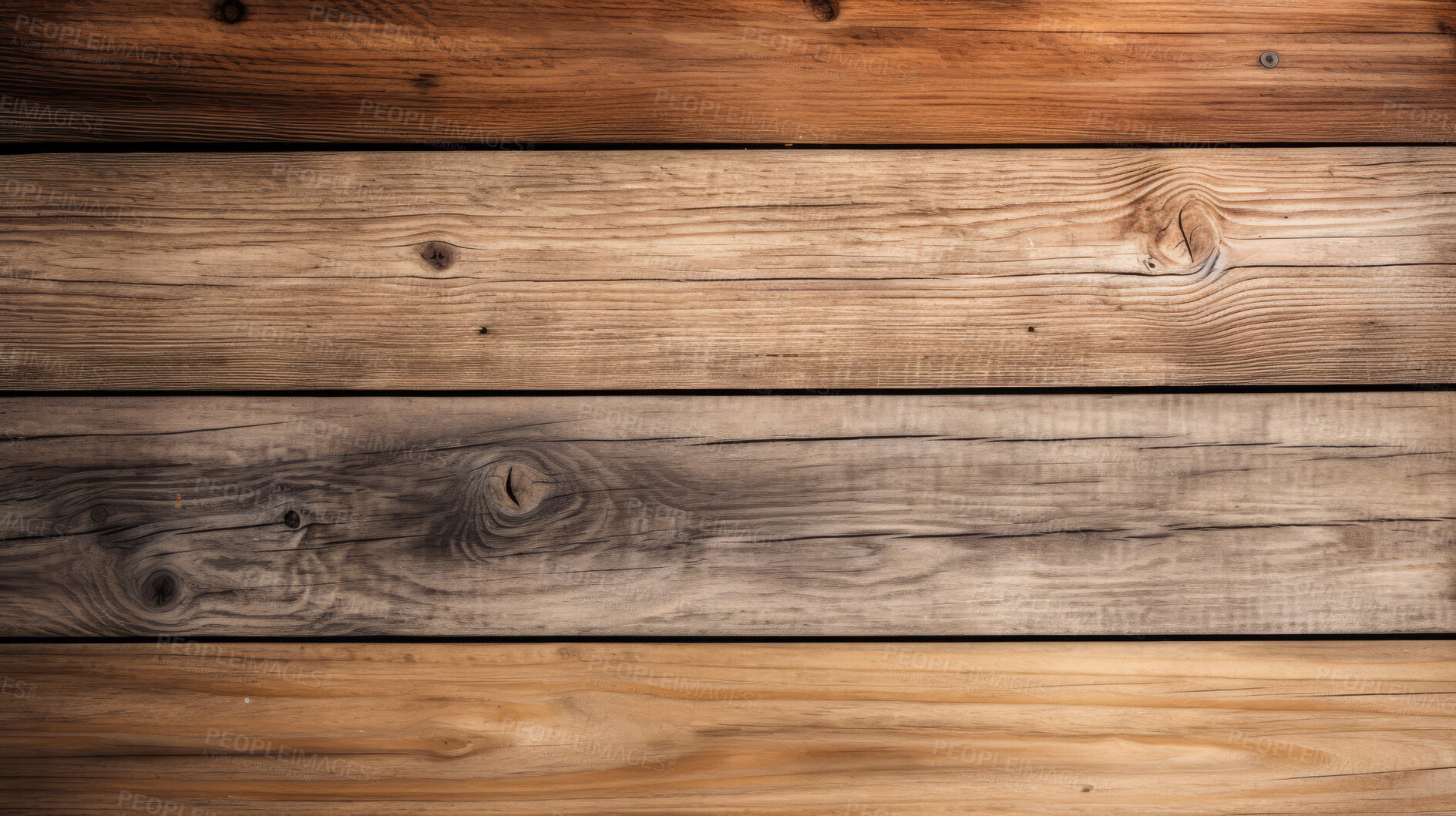 Buy stock photo Multi shades of brown wood table, wall or floor background, wooden texture. Copy space.