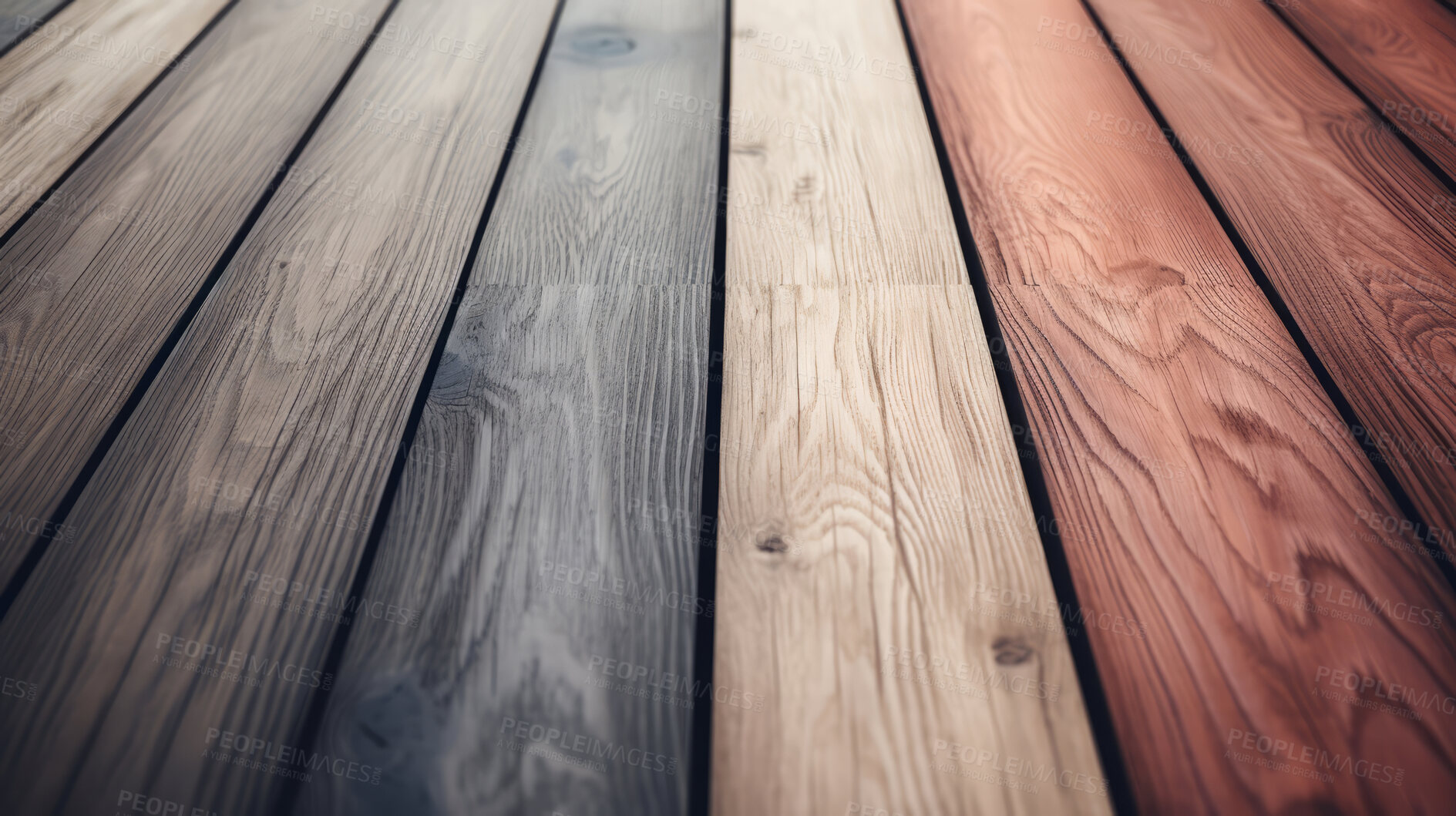 Buy stock photo Multi shades of brown wood table, wall or floor background, wooden texture. Copy space.