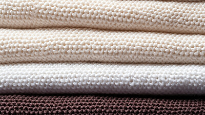 Close-up of texture fabrics. Folded textile background.