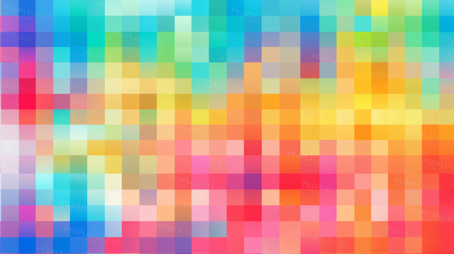 Buy stock photo Abstract shapes seamless pattern. Trendy colorful design background.