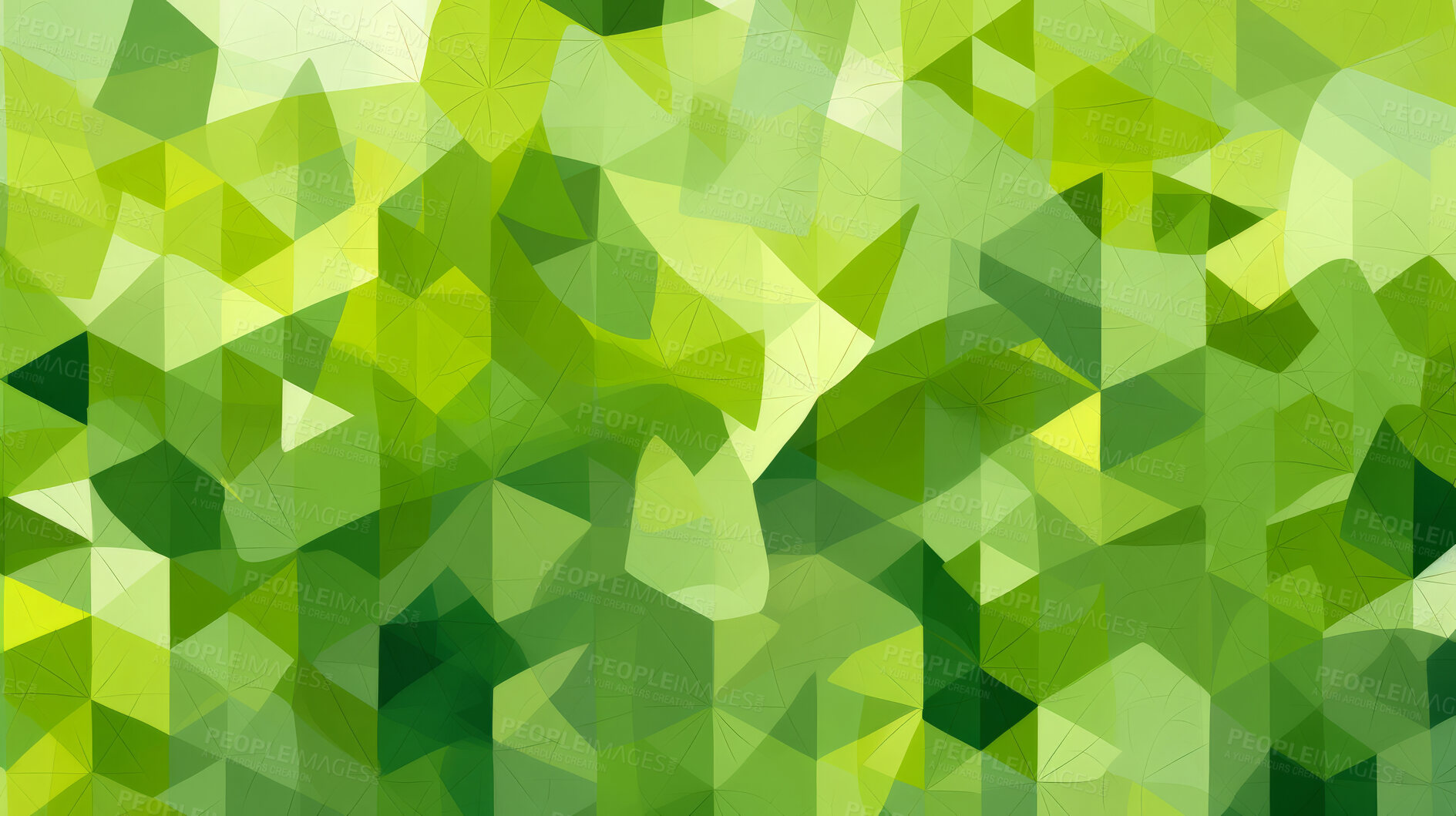 Buy stock photo Green abstract geometry shape symbol background. Eco nature wallpaper mosaic.
