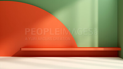 Minimal abstract background for product presentation. Podium space with shadows