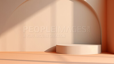 Minimal abstract background for product presentation. Podium space with shadows