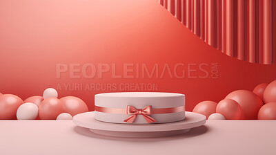 Minimal abstract background for product presentation. Birthday podium space