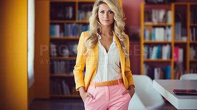 Buy stock photo Business professional posing in modern office. Business concept.