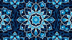 Blue ceramic tiles decorative design, illustration for floor, wall, kitchen interior, textile