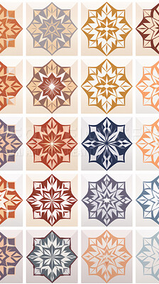 Ceramic tiles decorative pottery design, illustration for floor, wall, kitchen interior, textile