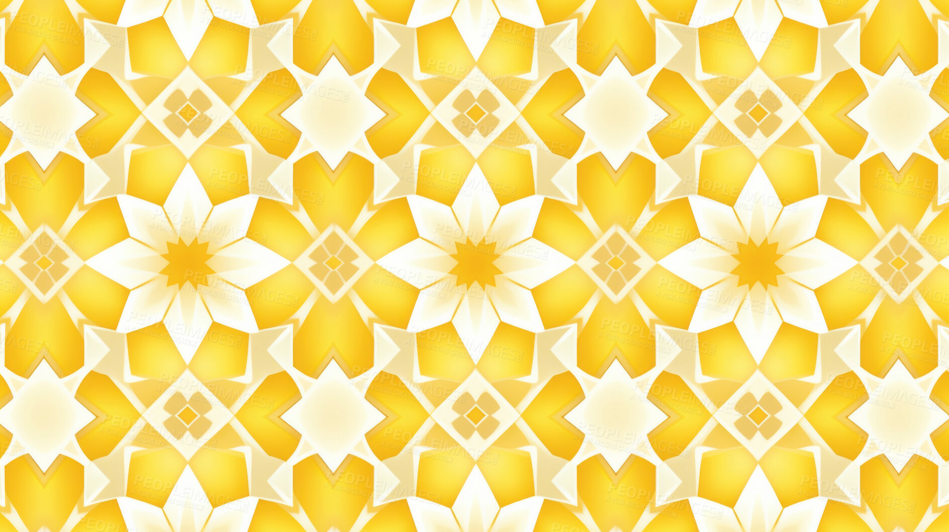 Buy stock photo Yellow ceramic tiles decorative design, illustration for floor, wall, kitchen interior, textile