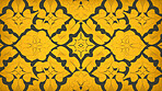 Yellow ceramic tiles decorative design, illustration for floor, wall, kitchen interior, textile