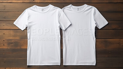 A set of mock-up t-shirts. Modeling copy space for print.