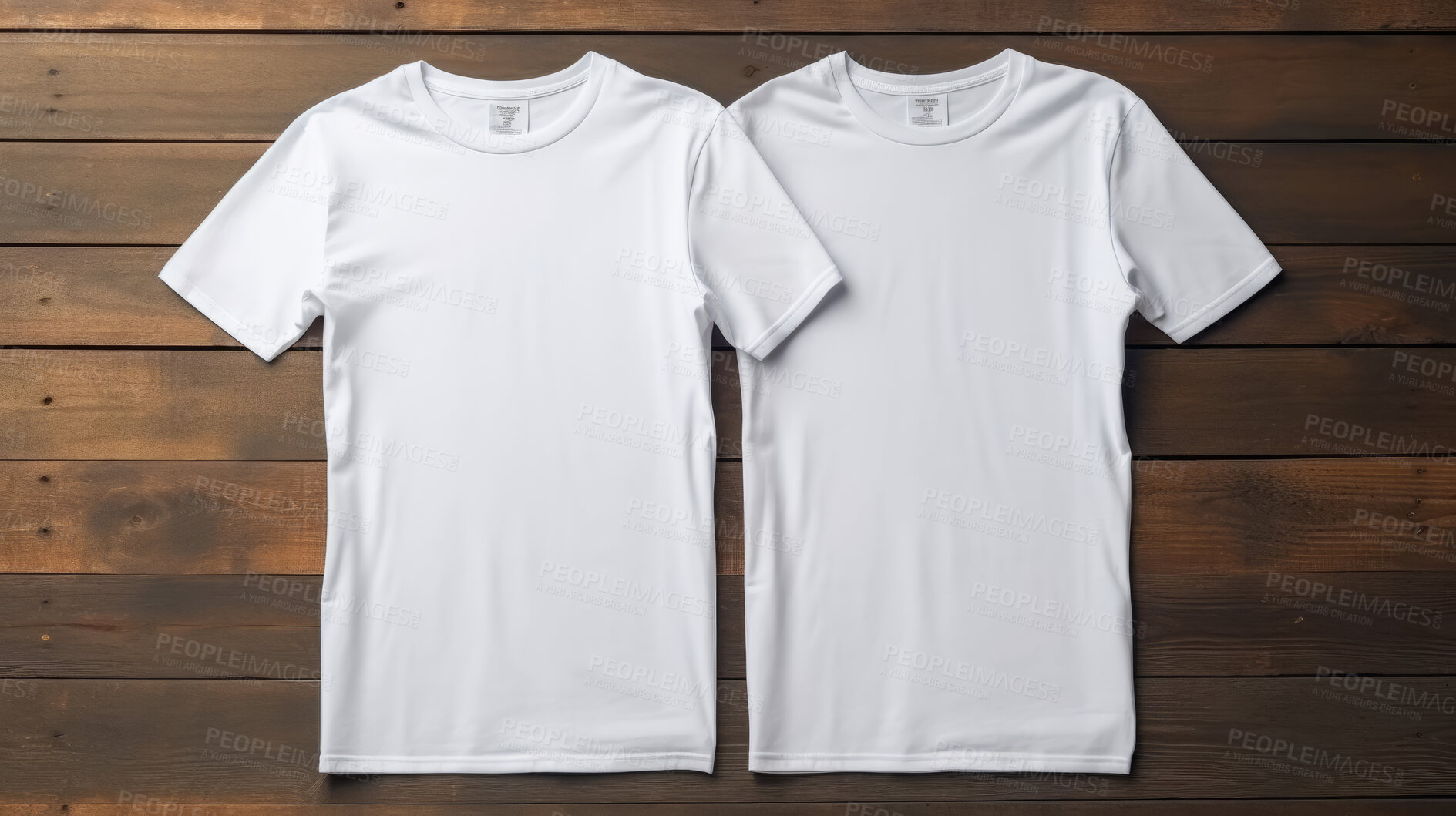 Buy stock photo A set of mock-up t-shirts. Modeling copy space for print.