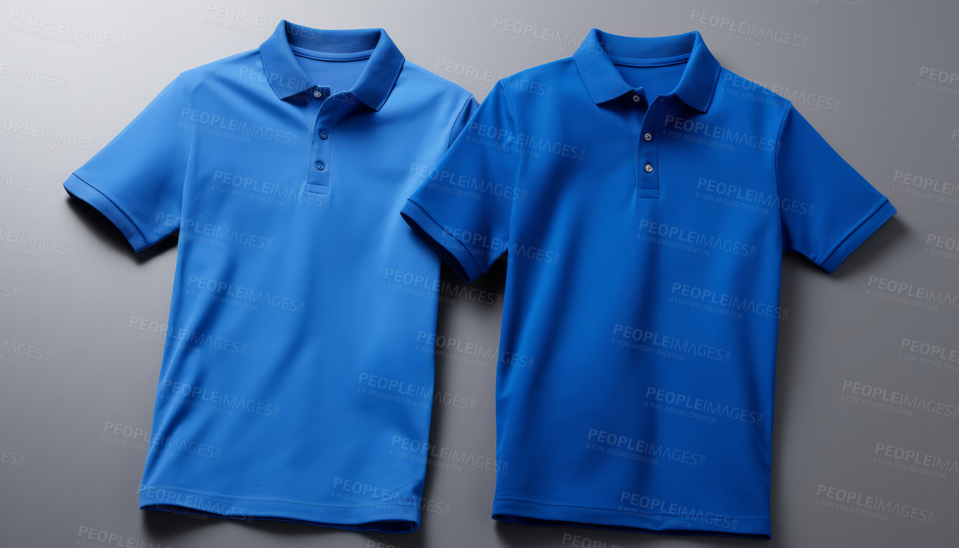 Buy stock photo Front views of golfers. T-shirt on background. Mock-up template.
