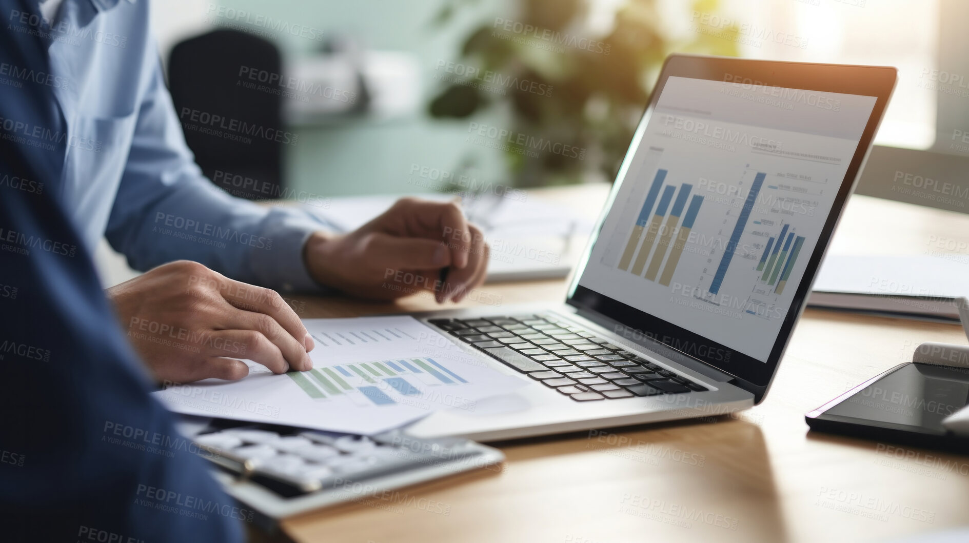 Buy stock photo Couple managing finance with wireless technology. Shot of couple using a laptop