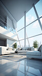 Beautiful spacious lounge. Luxury living. Modern interior design concept.