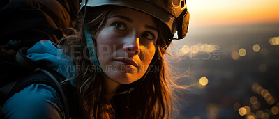 Buy stock photo Candid shot of rock climber couple on mountain top. Extreme sport concept.