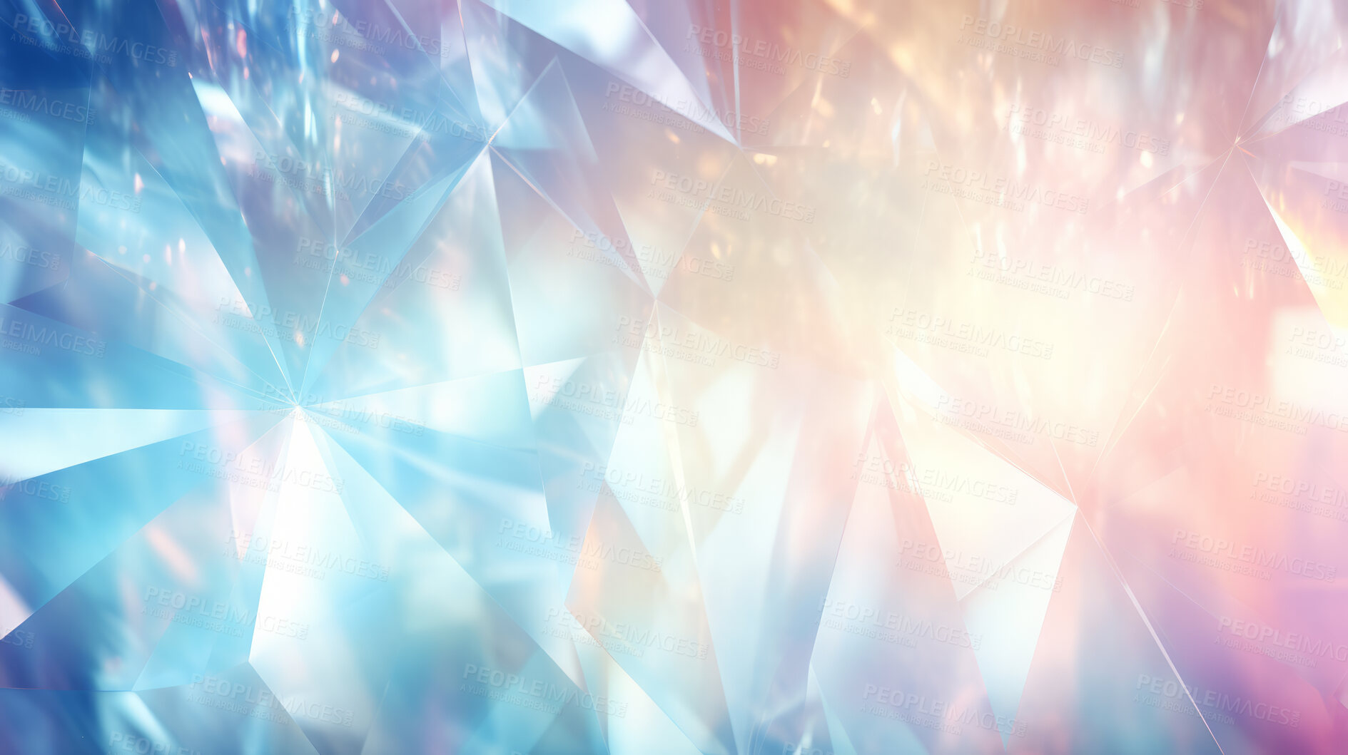 Buy stock photo Crystal rainbow prism light effect. Background overlay pattern design.