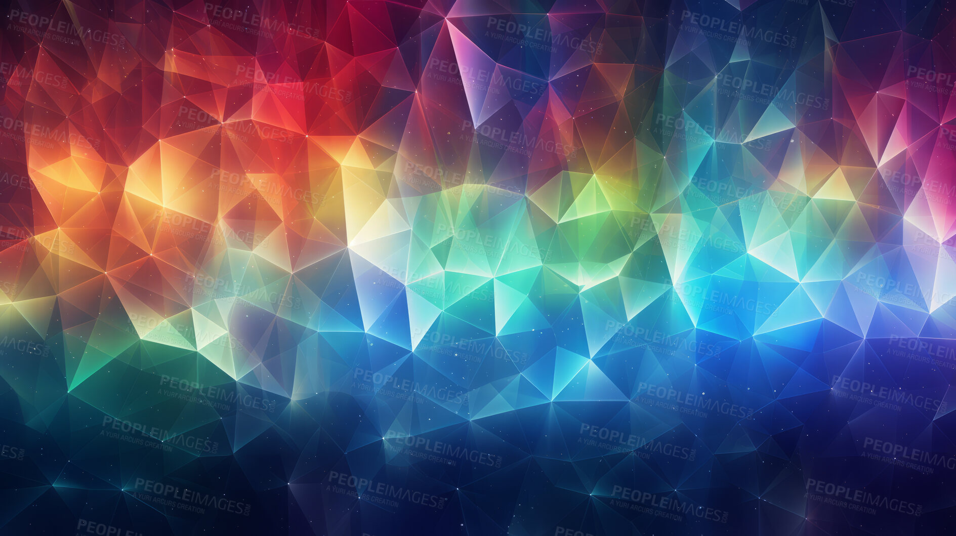 Buy stock photo Crystal rainbow prism light effect. Background overlay pattern design.