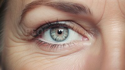 Close-up of eyes, pores or fine lines and wrinkles. Beauty treatment and skin health