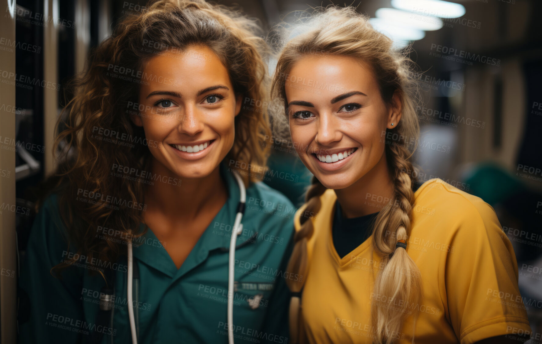 Buy stock photo Group of medical staff posing for photo. Group portrait. Medical staff concept.