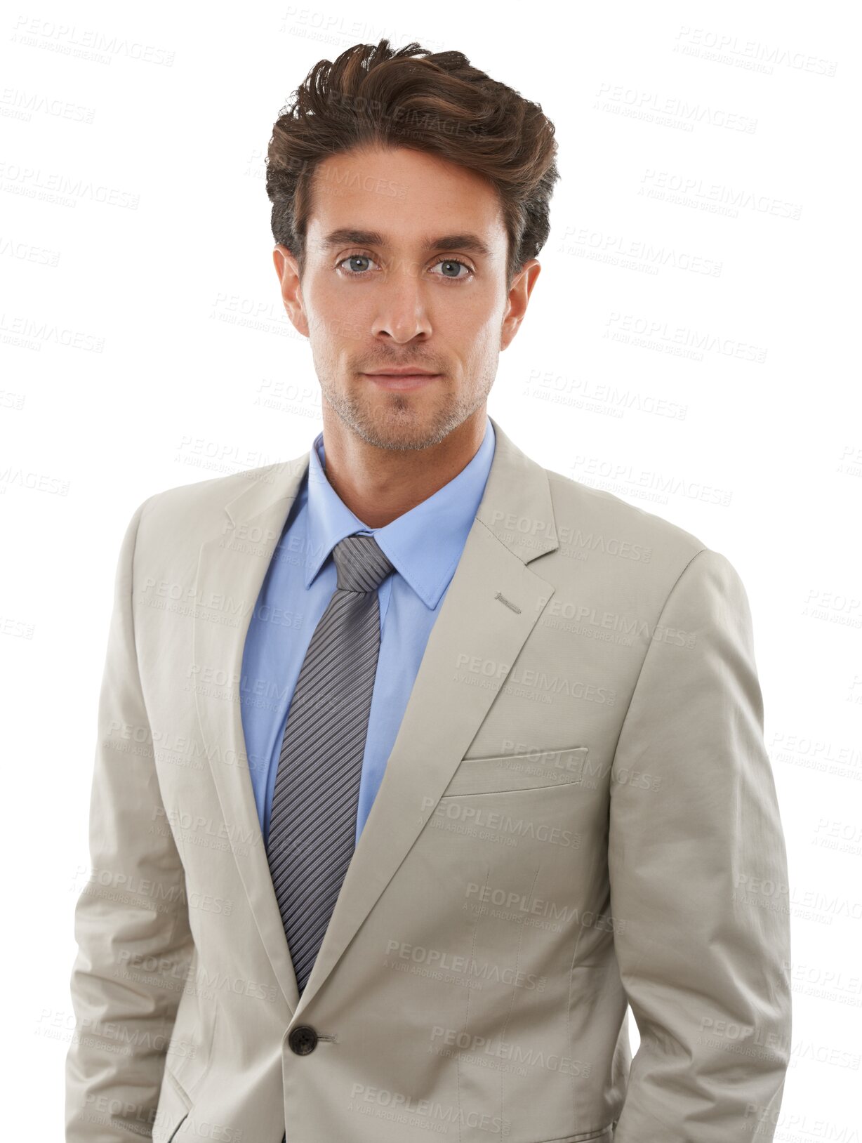 Buy stock photo Portrait, business and man with startup, employee and confident guy isolated on a transparent background. Face, person and model with happiness, worker or entrepreneur with a suit, png and consultant