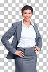 Smiling female executive