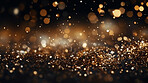 Golden particles, futuristic dance of glittering networks for tech brilliance. Symphony of interconnected brilliance in the digital galaxy. Technological wonder, sparkling gold ode to seamless connectivity.