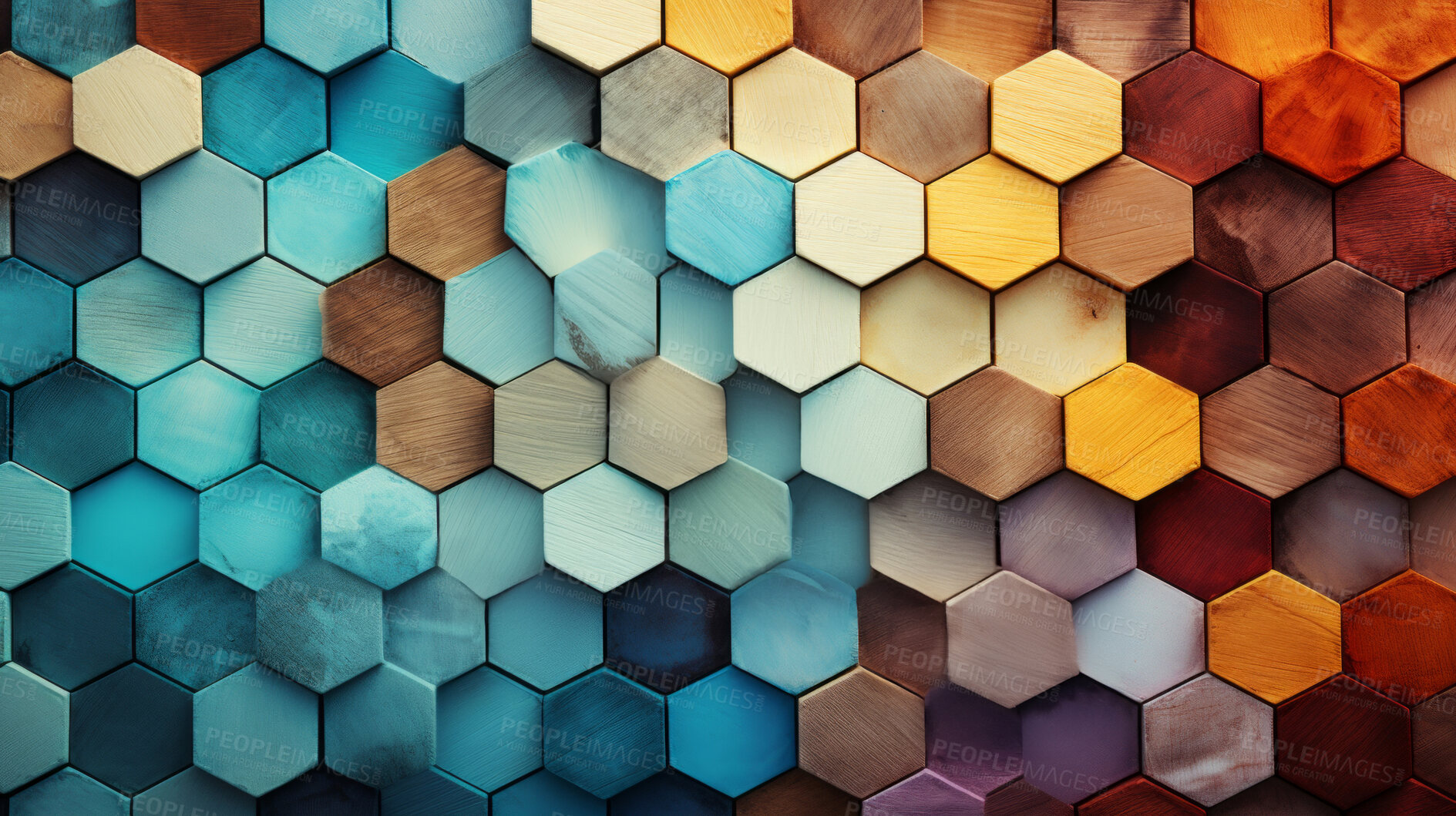 Buy stock photo Hexagon patterns, geometric and mesmerizing. Modern, stylish and design-inspired textures for decor, graphics and creative expressions. On a sleek canvas with a touch of contemporary elegance.