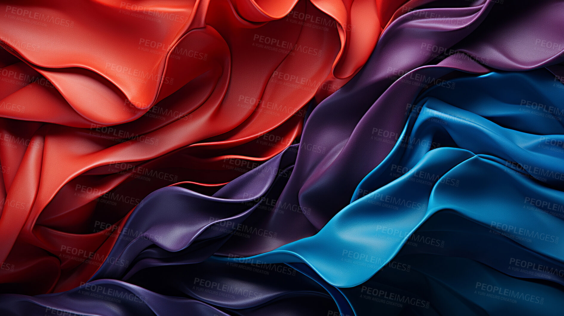 Buy stock photo Colorful textiles, vibrant and diverse materials. Dynamic, artistic and design-inspired textures for fashion, decor and creative expressions. On a vivid canvas with a touch of eclectic charm.