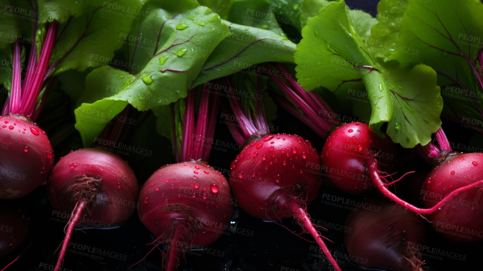 Buy stock photo Healthy, natural and beetroot background in studio for farming, organic produce and lifestyle. Fresh, summer food and health meal closeup for eco farm market, fibre diet and vegetable agriculture