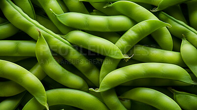 Healthy, natural and broad bean background in studio for farming, organic produce and lifestyle. Fresh, summer food and health meal closeup for eco farm market, fibre diet and vegetable agriculture