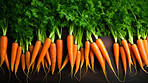 Healthy, natural and orange carrot background in studio for farming, organic produce and lifestyle. Fresh, summer food and health meal closeup for eco farm market, fibre diet and vegetable agriculture