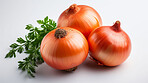 Vegetables, onion and healthy food in studio for vegan diet, meal and green salad. Mockup, lifestyle and organic with fresh, natural and agriculture for produce, vitamins and vegetarian dinner.