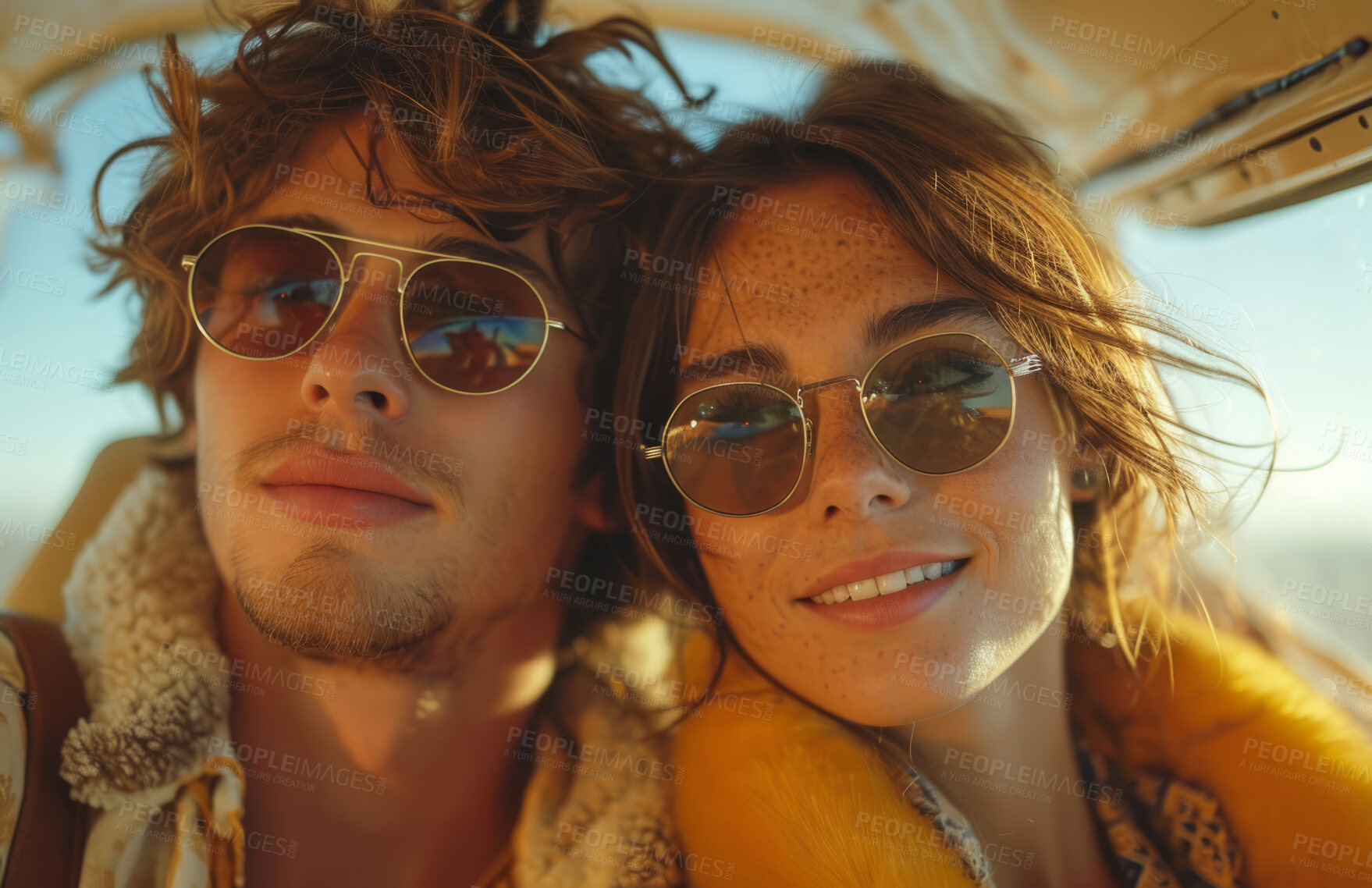 Buy stock photo Young couple, selfie portrait and yacht with love for travel, freedom or vacation. Healthy, happiness and outdoors with friends on ocean for wellness, motivation or discovery in nature