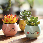 Pot plant, cute and artistic illustration. Incorporating adorable plant illustrations into décor, adding charm and sweetness. Elevate spaces with charming illustrations.