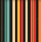Retro lines, graphic and illustration for vintage poster or design. Background, artwork and banner with colour and grunge effects. Wallpaper, mockup and backdrop for creativity and trendy pop culture.