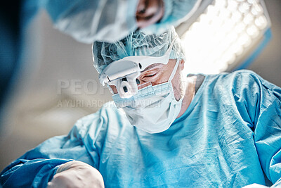 Surgery, face or surgeons with teamwork for emergency, accident or healthcare help in hospital clinic. Theatre procedure, medical icu or doctors in surgical collaboration in operating room to support