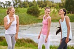 Laughing with the yoga ladies