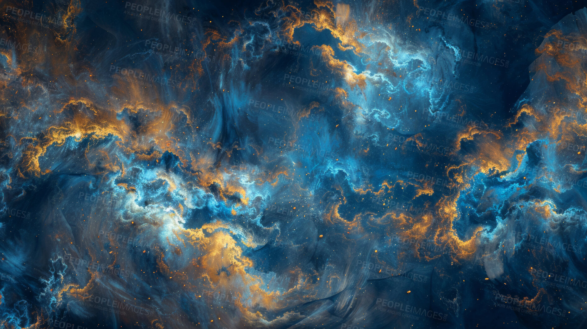 Buy stock photo Watercolor, painting and swirl texture with space on canvas for art, creative or liquid effect and style. Oil, pattern and wallpaper for acrylic or colourful backdrop and dynamic or fluid artwork