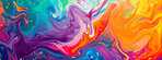 Abstract, oil painting and swirl texture with space on canvas for art, creative or liquid effect and style. Gradient, pattern and wallpaper for acrylic or colourful background and dynamic artwork