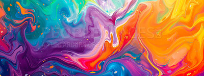 Abstract, oil painting and swirl texture with space on canvas for art, creative or liquid effect and style. Gradient, pattern and wallpaper for acrylic or colourful background and dynamic artwork