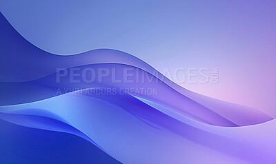 Abstract background, wallpaper and wave in motion for art with relax for zen with creative pattern. Blue, purple and ripples with vector for graphic with flow for peace, balance and effect for calm
