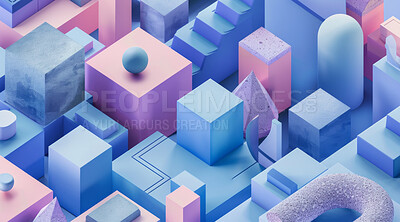 Shapes, wallpaper and graphic, illustration and render, design and creative, pattern and virtual. Neon, geometric and techno, textures and structure, digital and glow, background and form with 3d